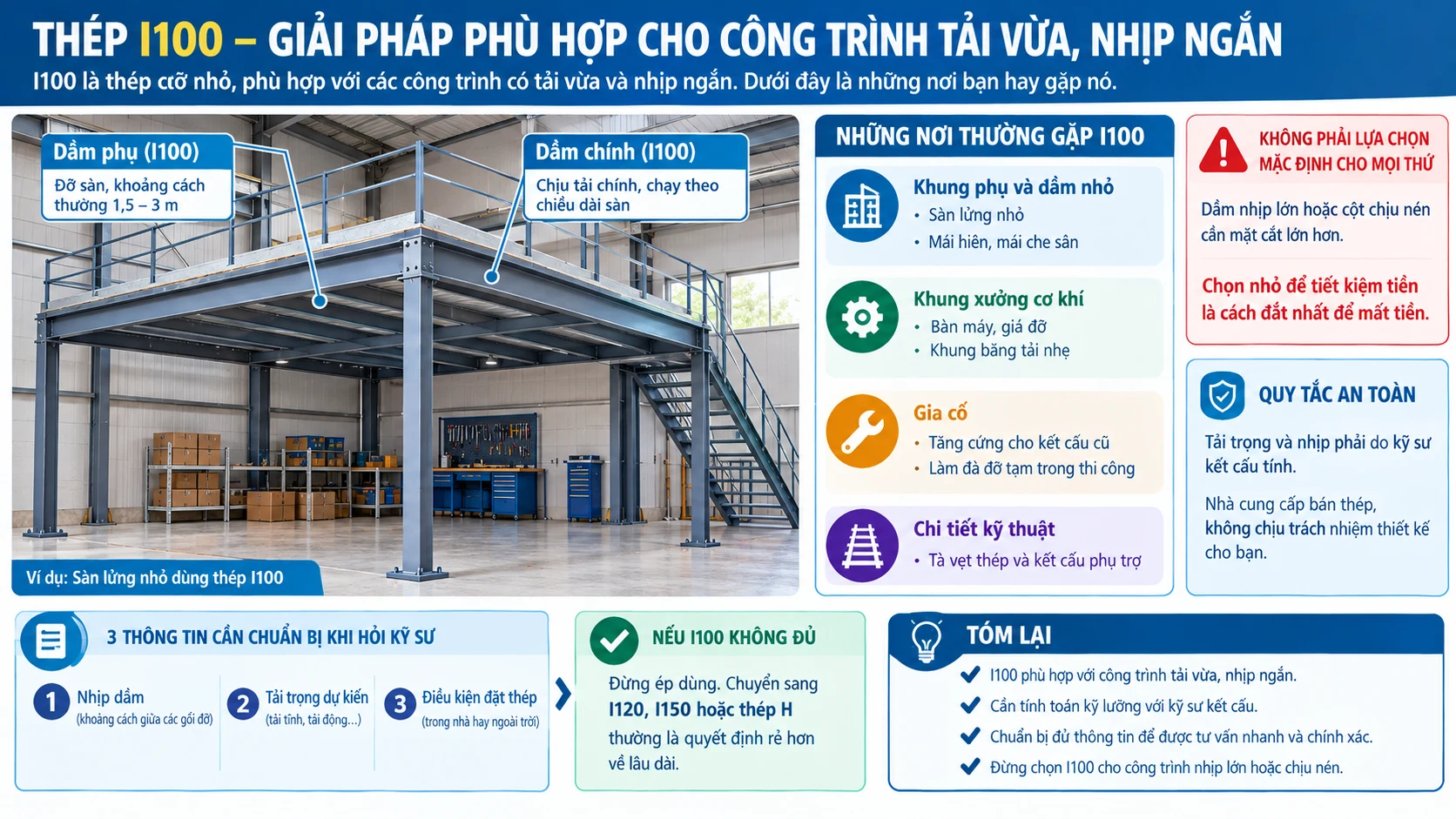 ứng dụng thép i